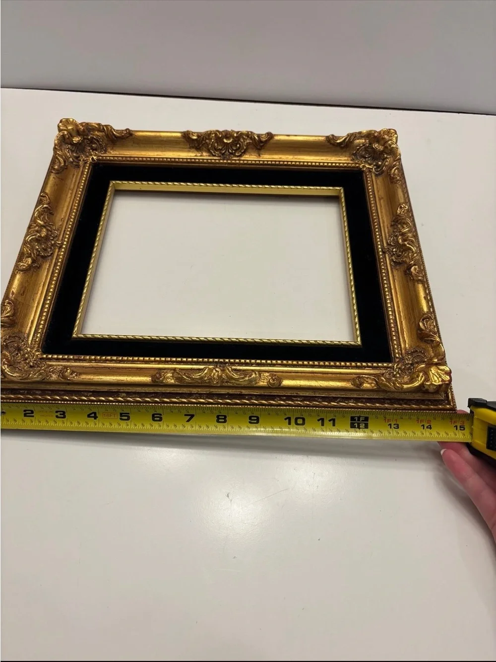Vintage wooden gold tone picture *glass in included just not shown in the photos